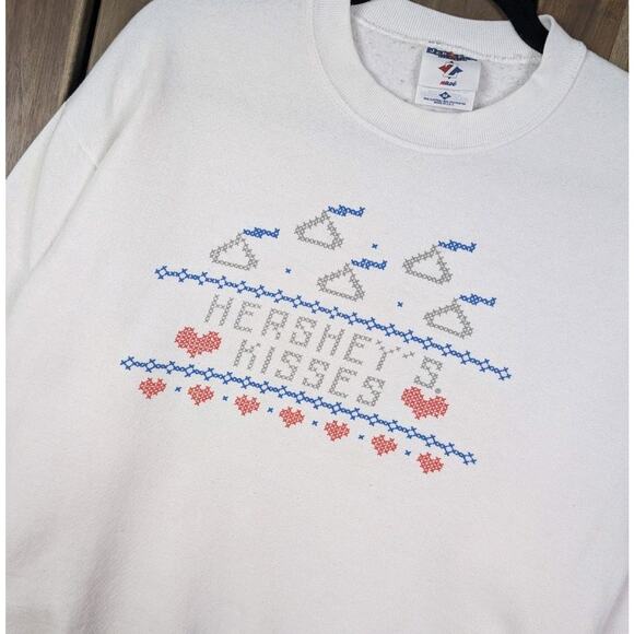 Vintage Other - Hershey Kiss Vintage 90s Cute Grandma Snack Promo Crewneck Sweatshirt Medium